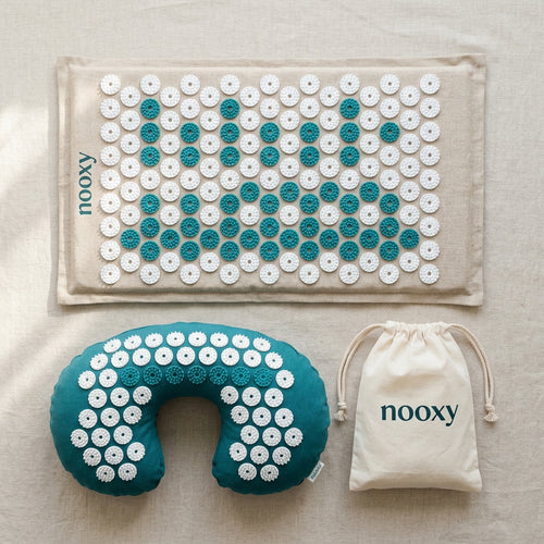nooxy™ Akupressur-Set – Dein 15-Minuten-Reset für Nacken & Rücken